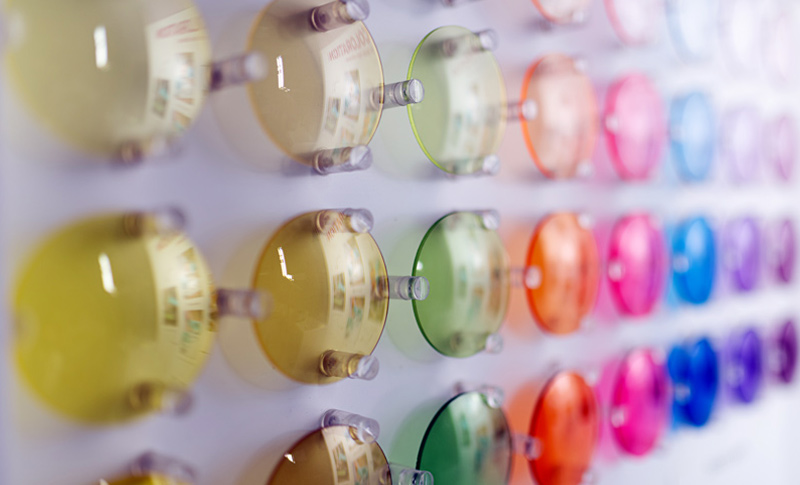 Teintes coloration verres Selective verres optiques français fabriqués par BBGR