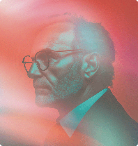 Photo illustration homme à lunettes pour les verres optiques progressifs Sélective BBGR